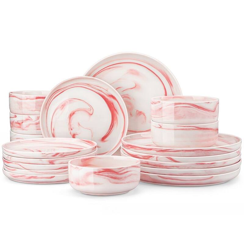MALACASA LUNA 12-piece Porcelain Dinnerware Set (Service for 4)