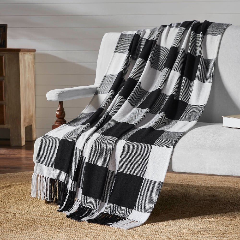Annie Buffalo Check Woven Throw 50x60