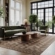 preview thumbnail 1 of 5, Padma Lakshmi Ooti Geometric Block Wool Rug 4' x 6' - Taupe