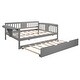 preview thumbnail 42 of 72, Elegant Design Daybed with Trundle Bed, Wooden Sofa Bed for Bedroom Living Room, Wood Platform Bed Frame for Kids Teens Guests