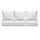 preview thumbnail 20 of 49, Sorra Home Sunbrella Outdoor Deep Seating Sofa Pillow and Cushion Set 23 in W x 25 in D x 5 in H - Canvas True Blue