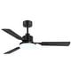 preview thumbnail 22 of 93, 48"/52"/60"/72" Modern Black LED Ceiling Fan with Light Remote (3/5/6/8/12 Reversible Blades)