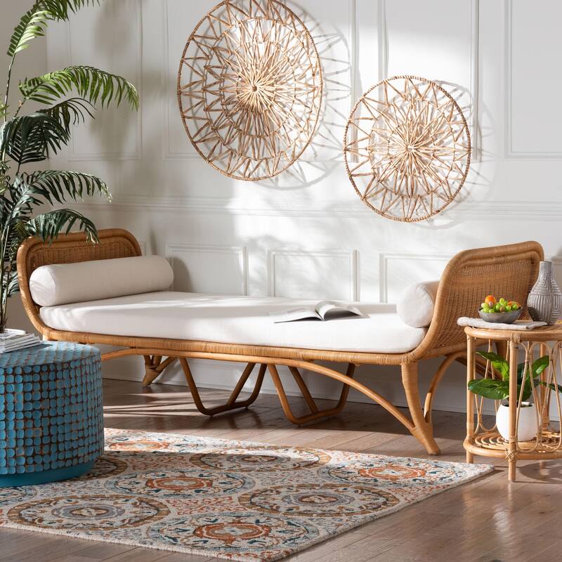 Veve Bohemian Light Honey Rattan Daybed