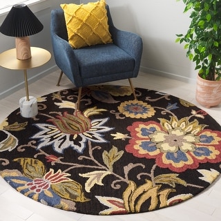SAFAVIEH Handmade Blossom Teobalda Contemporary Wool Rug