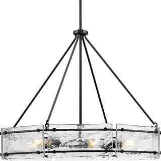 Progress Lighting P400355 Rivera 6 Light 30" Wide Ring Chandelier