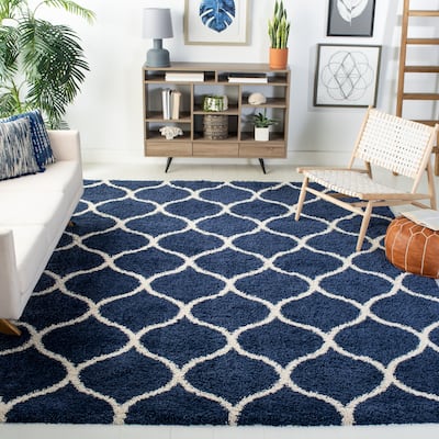 SAFAVIEH Hudson Shag Ogee Trellis 2-inch Thick Area Rug