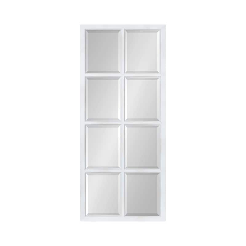 Kate and Laurel Hogan 9 Windowpane Wood Wall Mirror