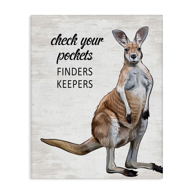Stupell Check Pockets Laundry Rule Canvas Wall Art Design By Lettered and Lined - 24 x 30