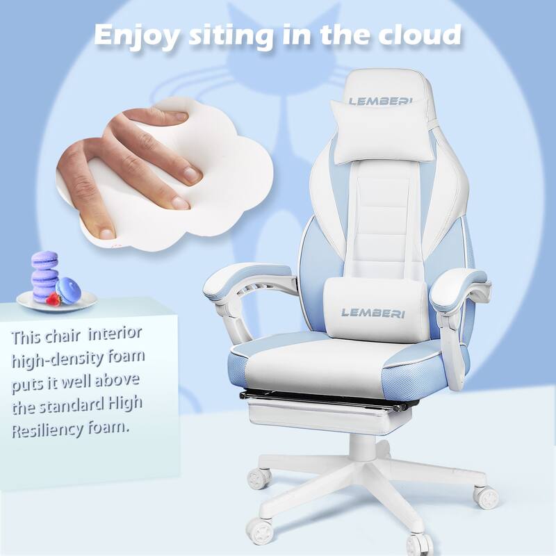 BOSSIN Racing Style Gaming Chair,300 lbs Big and Tall gamer chair High Back Computer Chair