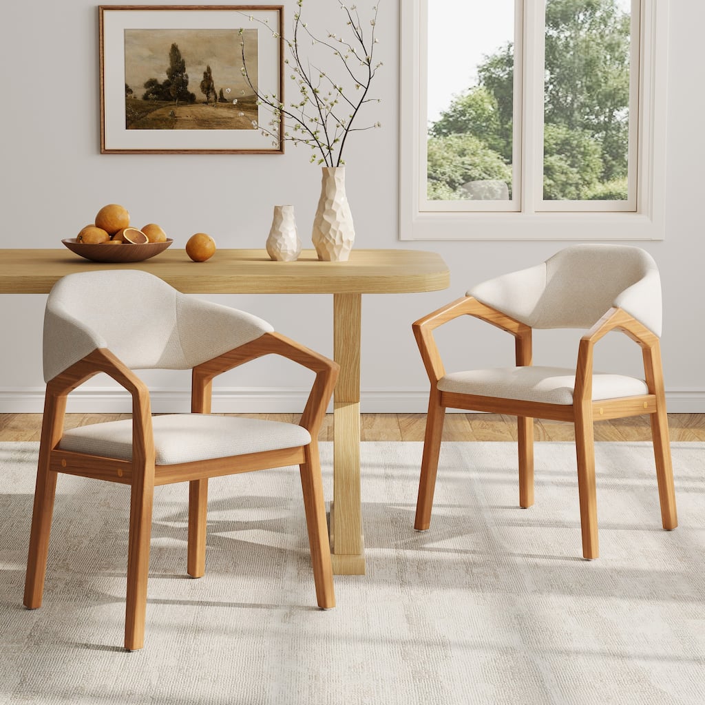 Christopher Knight Home - Avalon Modern Upholstered Dining Chair Set with Ergonomic Curved Backrest