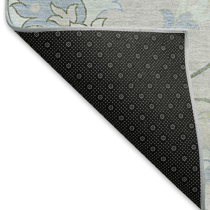 Machine Washable Indoor/ Outdoor Traditional Serena Chantille Rug