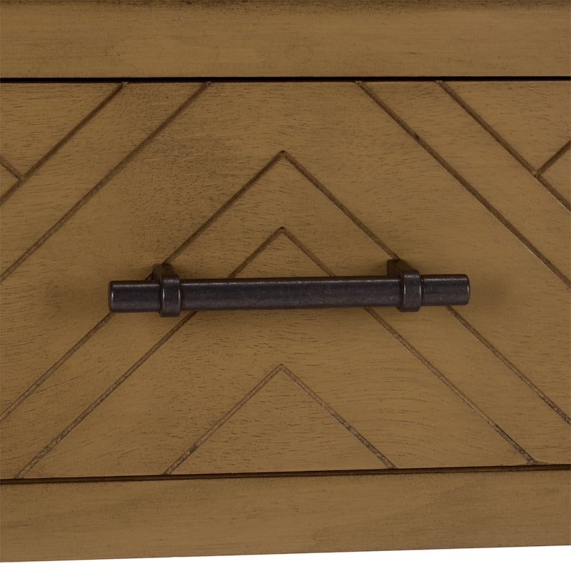 SAFAVIEH Jeanie 3-Drawer Bottom Shelf Console Table - 47.3" W x 13" L x 29.5" H - 47"W x 13"D x 30"H