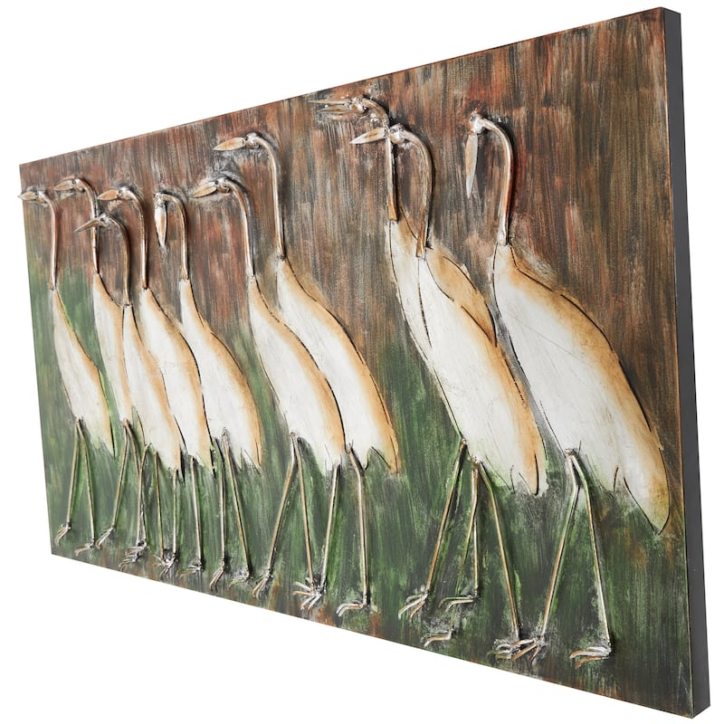 Metal Bird Wall Decor - Brown - Roche River Decor