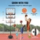 preview thumbnail 17 of 17, VEVOR Basketball Hoop,Adjustable Height Portable Backboard System,for Outdoor/Indoor