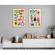 preview thumbnail 4 of 9, Kate and Laurel Sylvie Modern Fruits and Modern Veggies Framed Canvas Art Set by Rachel Lee of My Dream Wall