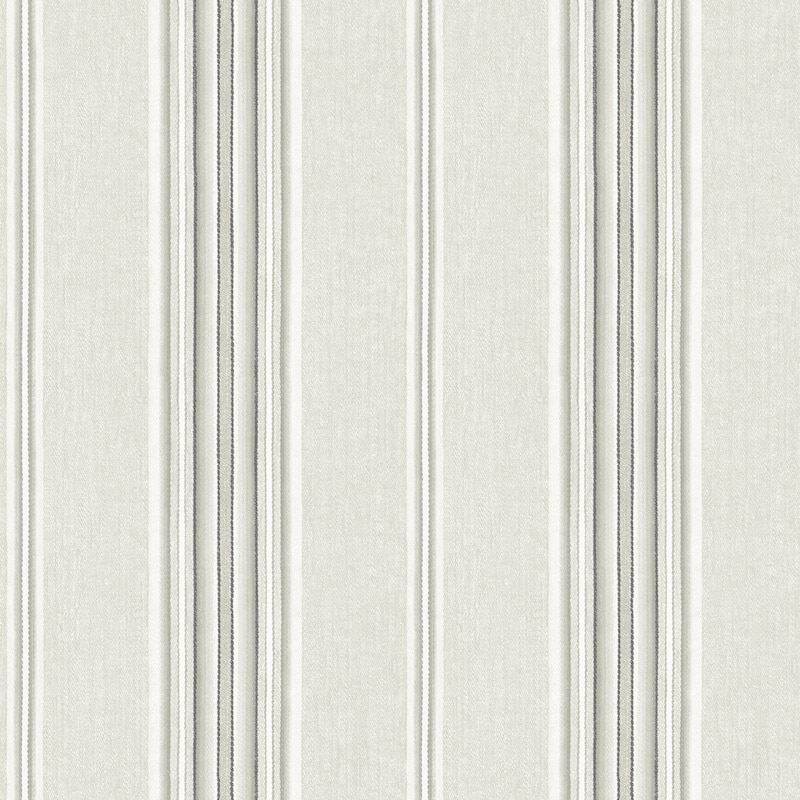 Chesapeake Calvados Grey Linen Stripe Wallpaper