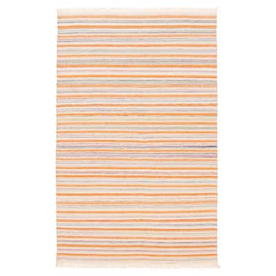 Boho Orange Kilim 5'1" x 8'2" - 5'1 x 8'2
