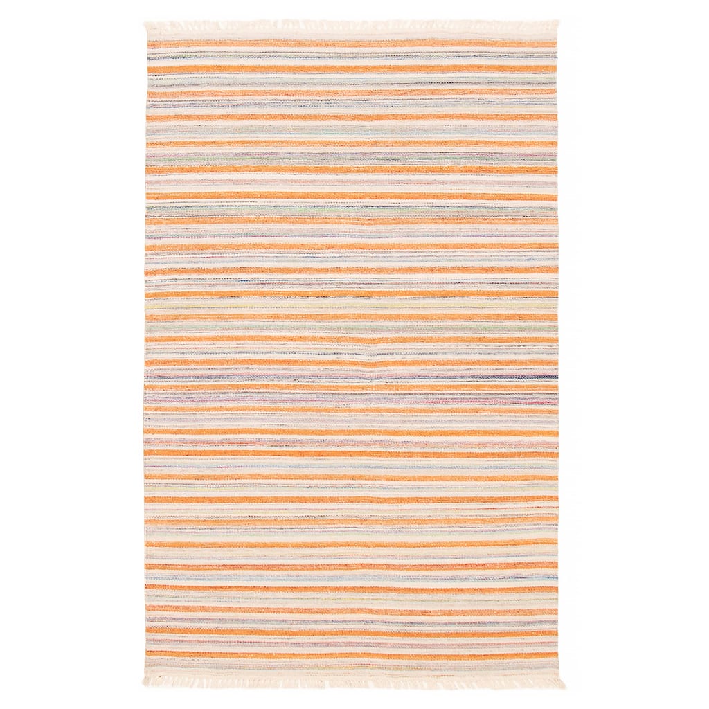 Boho Orange Kilim 5'1" x 8'2" - 5'1 x 8'2