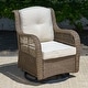 preview thumbnail 5 of 16, Rio Vista Outdoor Wicker Swivel Glider Chair Set (3-Piece)
