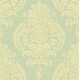 preview thumbnail 1 of 0, Seabrook Designs Rea Damask Unpasted Wallpaper 20.5 in. W x 33 ft. L - Metallic Pistachio