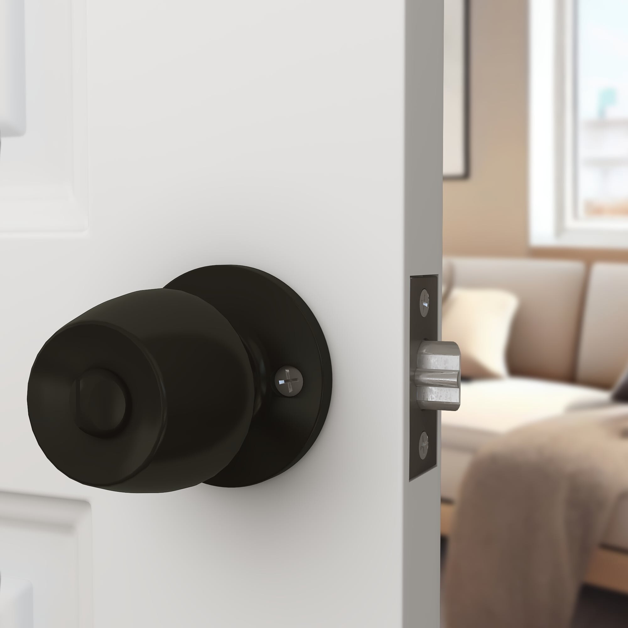 Interior door knob online with combination lock