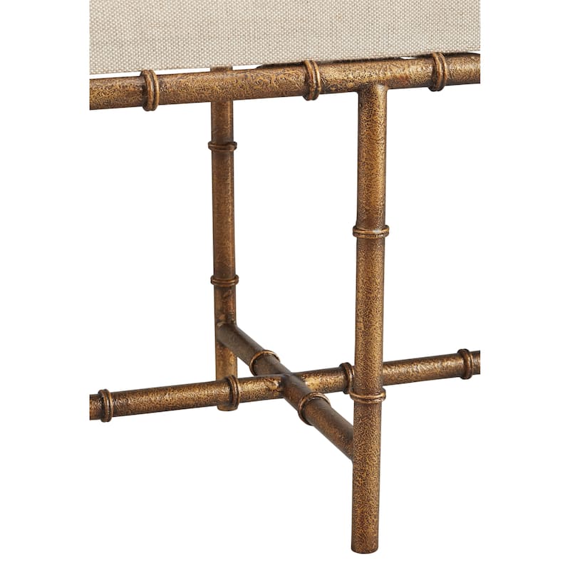 Furniture Classics Anubis Iron Upholstered Bench