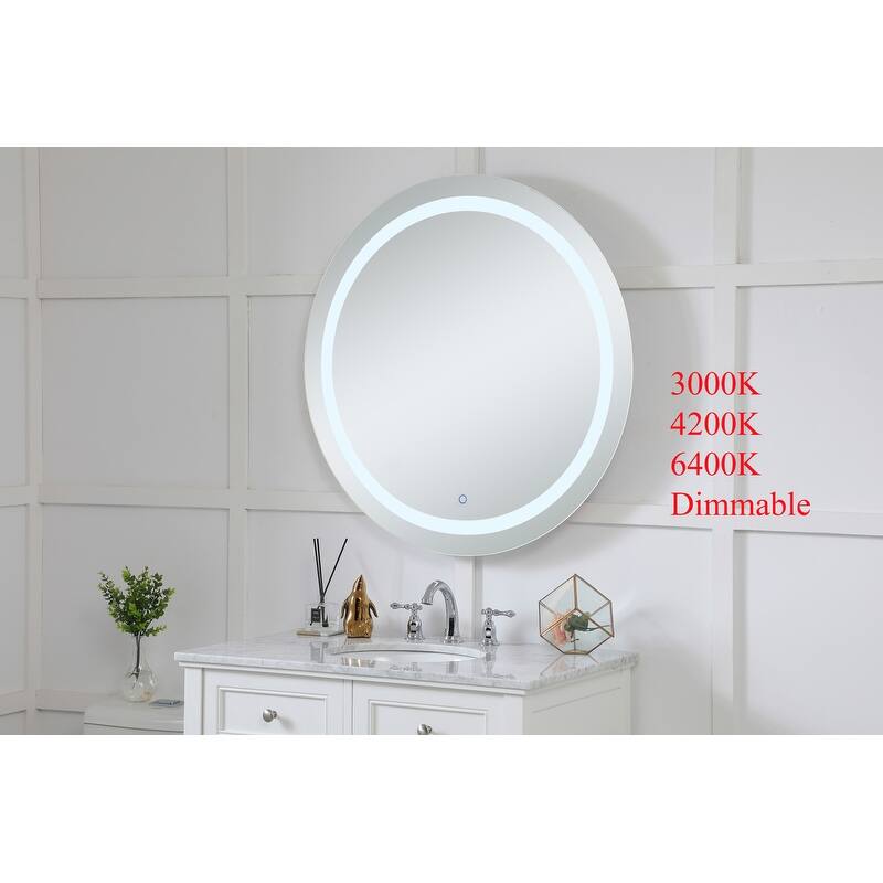 Avalon 36" diameter Hardwired LED mirror