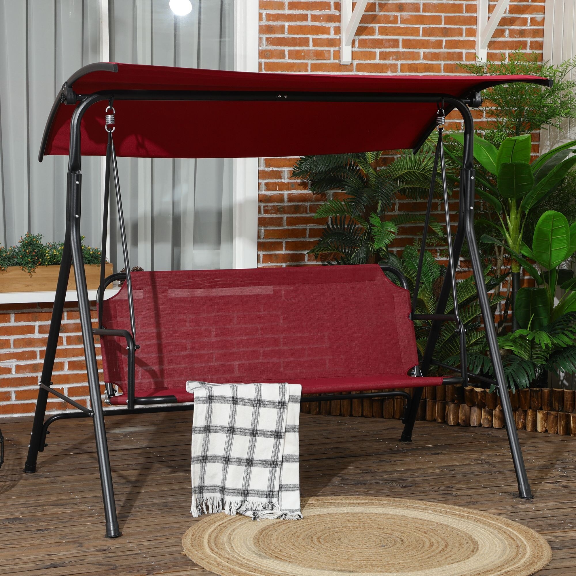 Red glider swing clearance