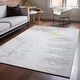preview thumbnail 1 of 5, Premium Washable Super Soft Modern Spiral Mayfield Rug Silver - 10' x 14' - Rectangle
