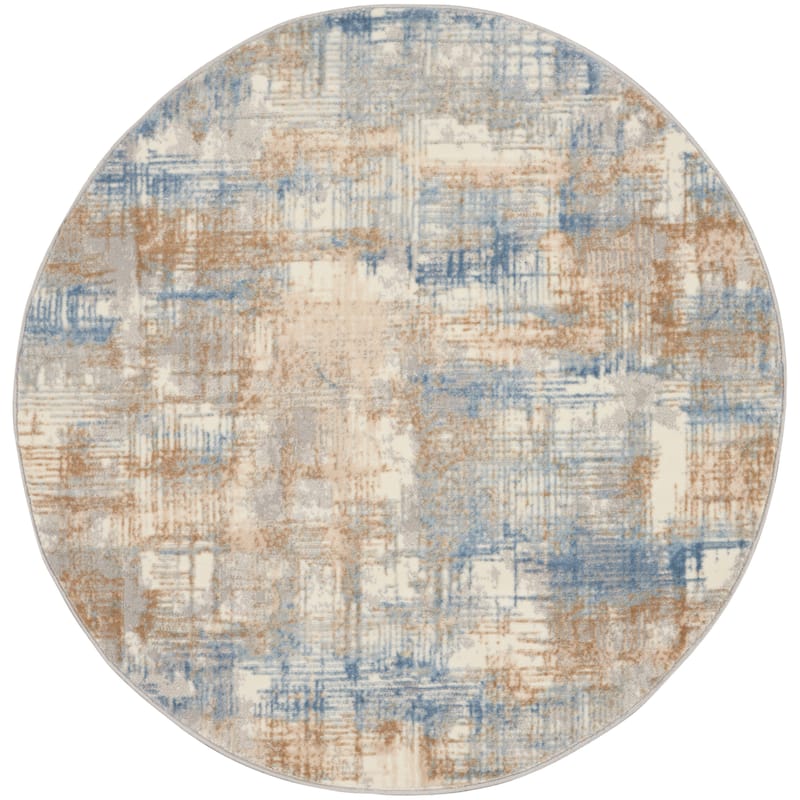 Calvin Klein Rush Contemporary Geometric Abstract Area Rug
