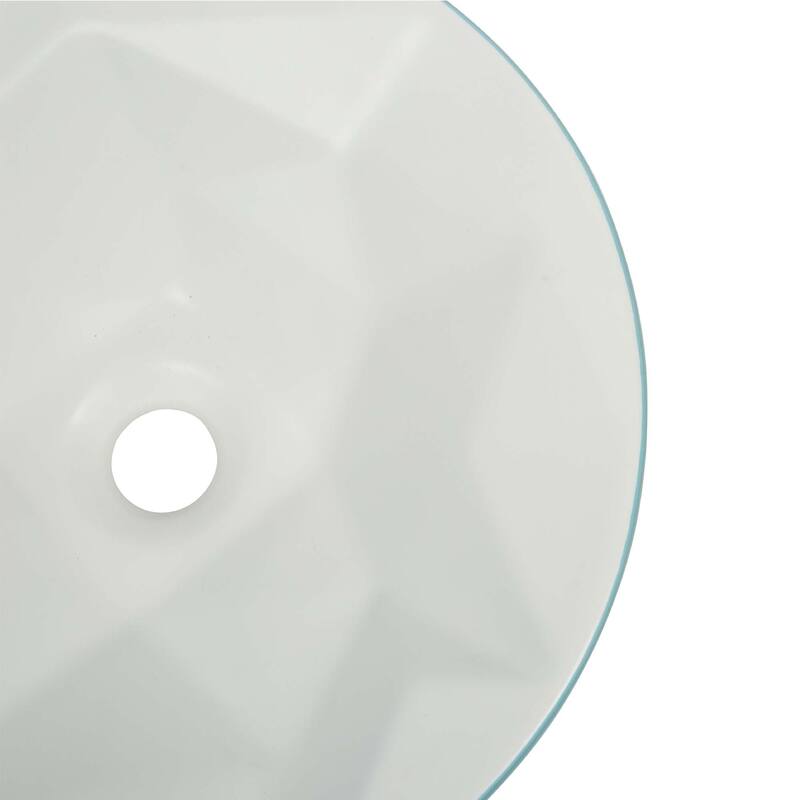 Fine Fixtures 16 inch Round Ceramic Vessel Bathroom Sink