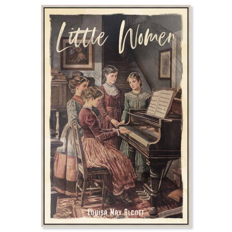 Little Women Canvas by Art Remedy - Silver - 24" x 36"