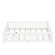 preview thumbnail 27 of 26, Full Size Kids Floor Bed with Guardrails and Door