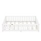 preview thumbnail 43 of 79, Modern Floor Bed with Safety Guardrails and Door, Suitable for Kids