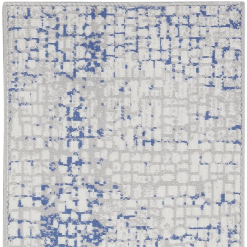 Fodo Power Loomed Abstract Modern Stain Resistant Area Rug By HomeRoots - 72' X '24' X '0.39