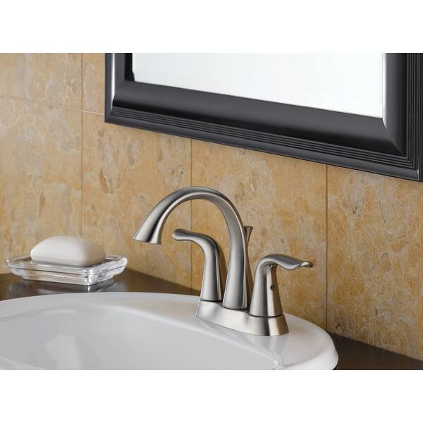 Shop Delta 2538 Tp Dst Lahara Centerset Bathroom Faucet With Pop
