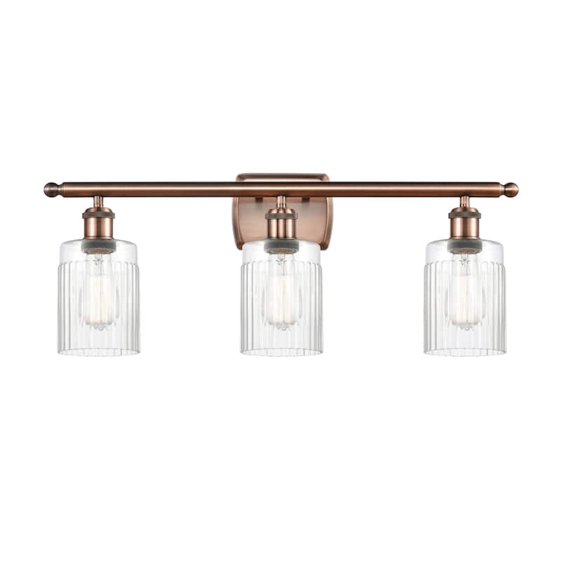 Innovations Lighting Hadley 3 Light 26" Wide Bathroom Vanity Light - Antique Copper / Clear