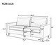 preview thumbnail 2 of 2, Modern Style 3 Seat Sofa PU Leather Upholstered Couch Furniture