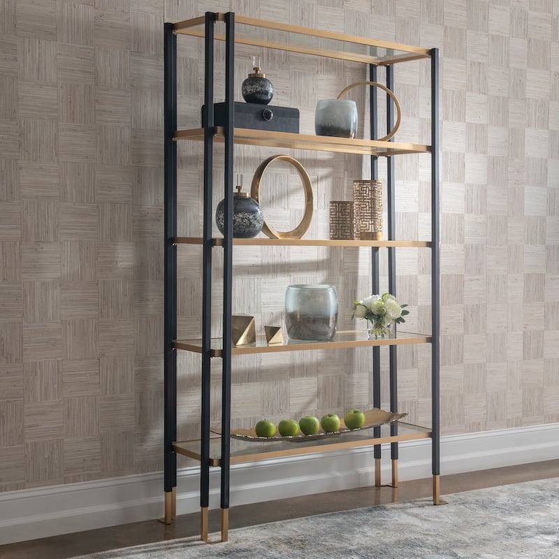 Uttermost Kentmore Modern Etagere - 47.25"W x 78.75"H x 16.25"D