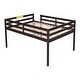 preview thumbnail 5 of 14, Full Pine Loft Bed with Ladder & Fence