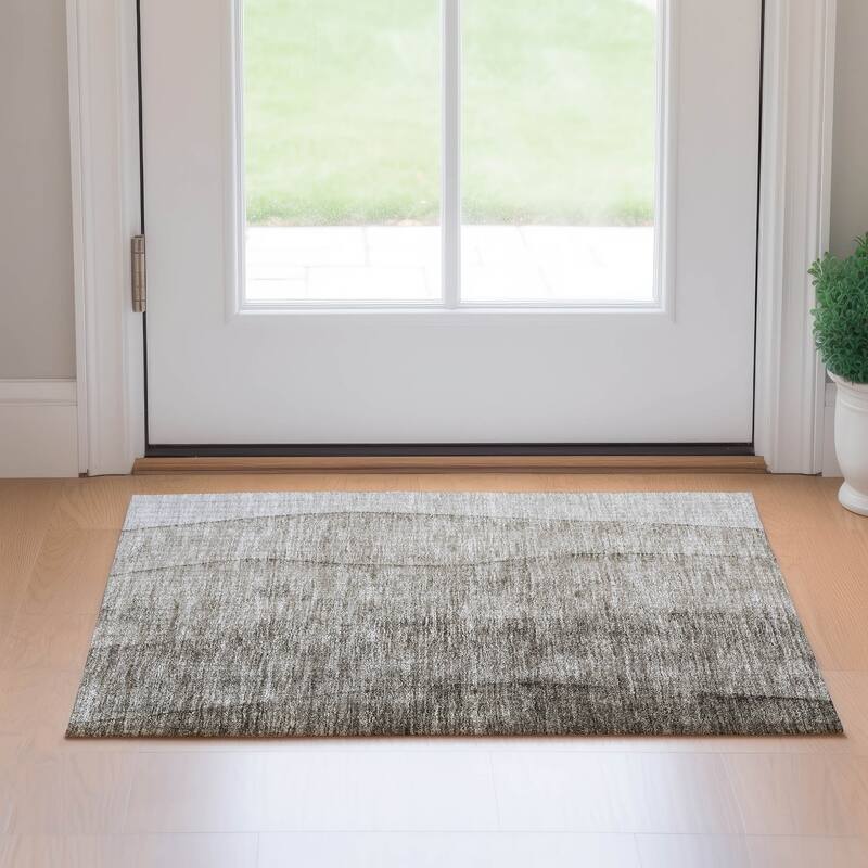 Premium Washable Super Soft Chunky Ombre Mayfield Rug - Taupe - 1' 8" x 2' 6" - Rectangle