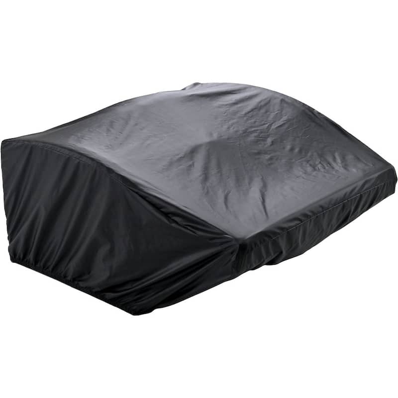 PE Wicker Rattan Double Chaise Lounge 2-Person Reclining Daybed,Free Rain Cover
