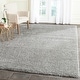 preview thumbnail 25 of 239, SAFAVIEH Santa Monica Shag Einara 2-inch Thick Area Rug 6'7" x 9'6" - Silver - Rectangle