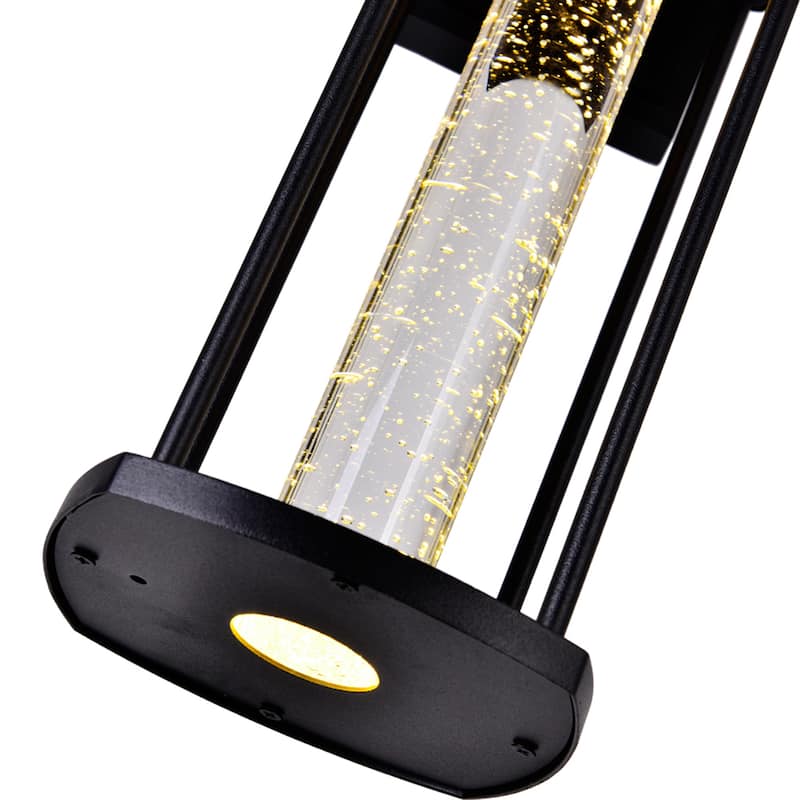 Greenwood LED Black Outdoor Wall Lantern