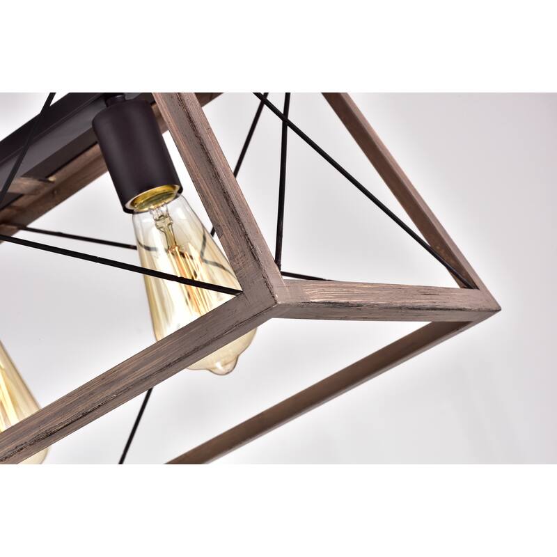 Hamin Oil Rubbed Bronze 5-Light Open-Cage Metal Kitchen Island Chandelier