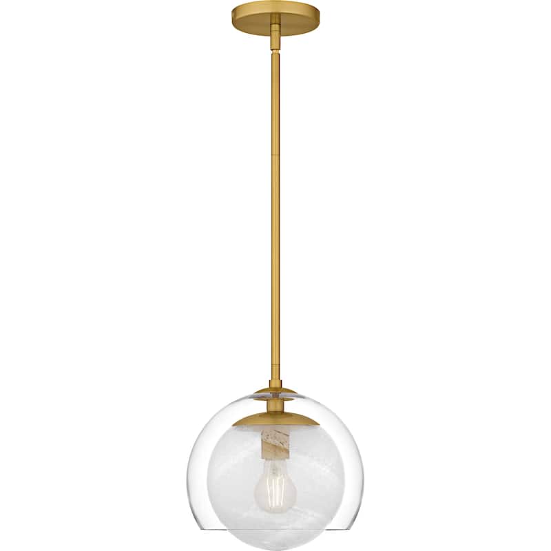 Eslinger 1-Light Brushed Gold Mini Pendant