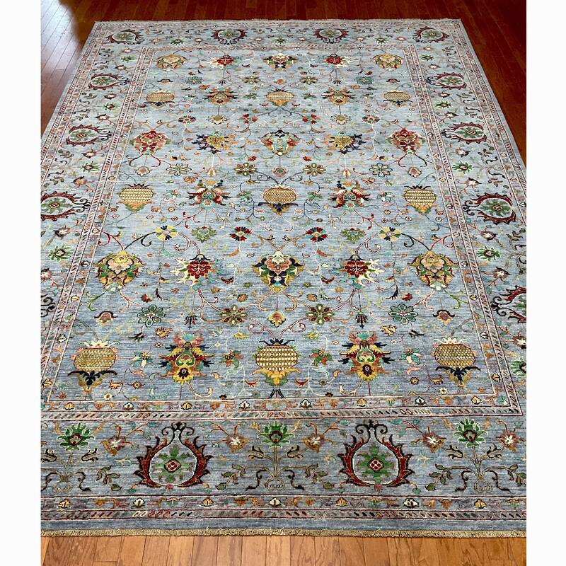 HERAT ORIENTAL Handmade Afghan Mogul Wool Rug - 8'9" x 12'