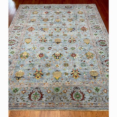 HERAT ORIENTAL Handmade Afghan Mogul Wool Rug - 8'9" x 12'