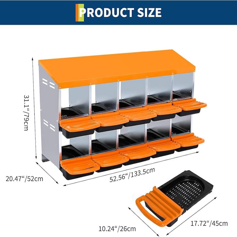 Metal Chicken Nesting Box