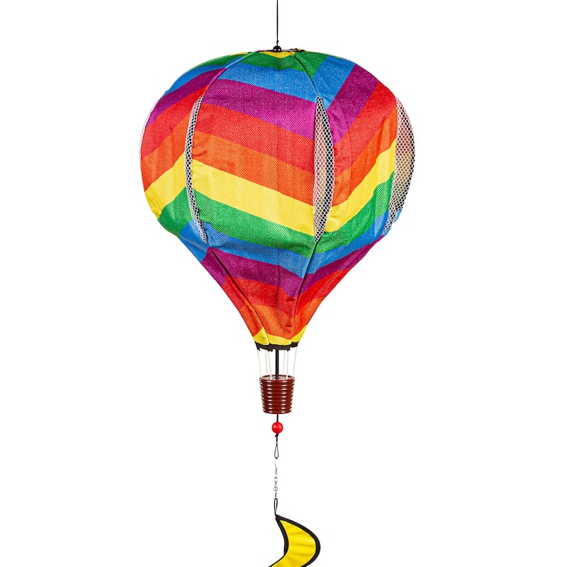 55" Rainbow Chevron Balloon Spinner
